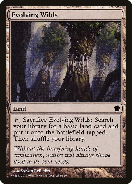 Evolving Wilds, Magic card C13 287 — Commander 2013 set