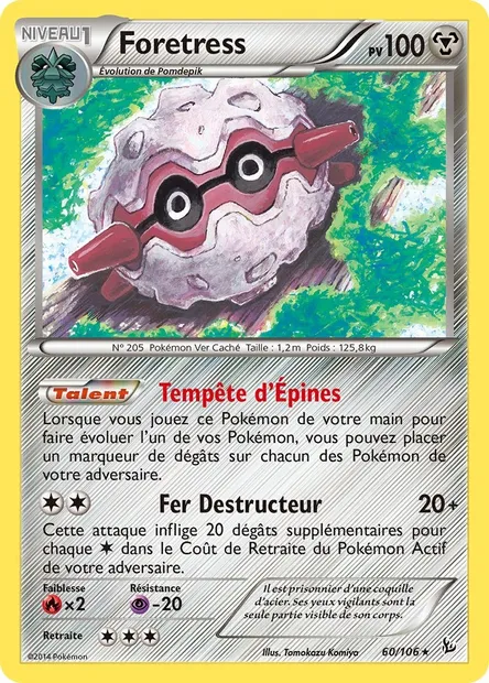 Foretress, carte Pokémon FLF 60 — extension Étincelles