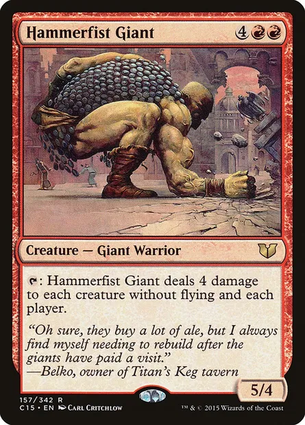 Hammerfist Giant, Magic card C15 157 — Commander 2015 set