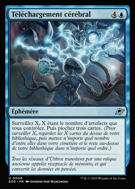 Téléchargement cérébral, carte Magic EOE 48 — extension Edge of Eternities