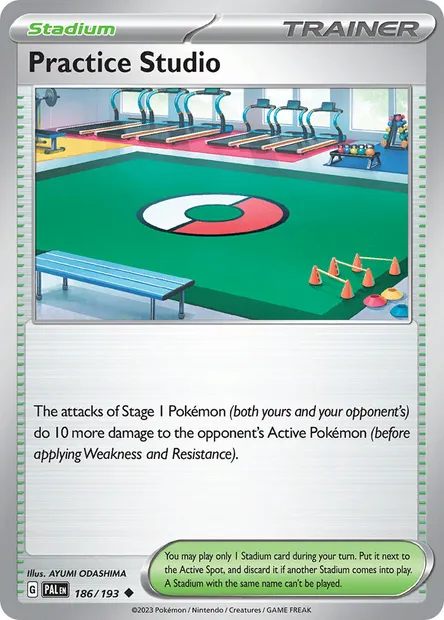 Practice Studio, Pokémon card PAL 186 — Paldea Evolved set