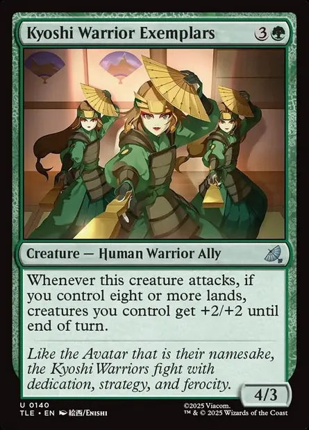 Kyoshi Warrior Exemplars, Magic card TLE 140 — Avatar: The Last Airbender Eternal set