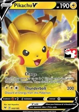 Pikachu V, Pokémon card PPS 043-2 — Play! Pokémon Prize Pack Series set