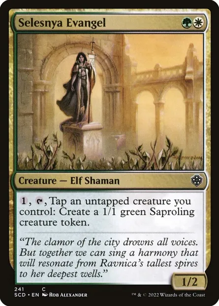 Selesnya Evangel, Magic card SCD 241 — Starter Commander Decks set