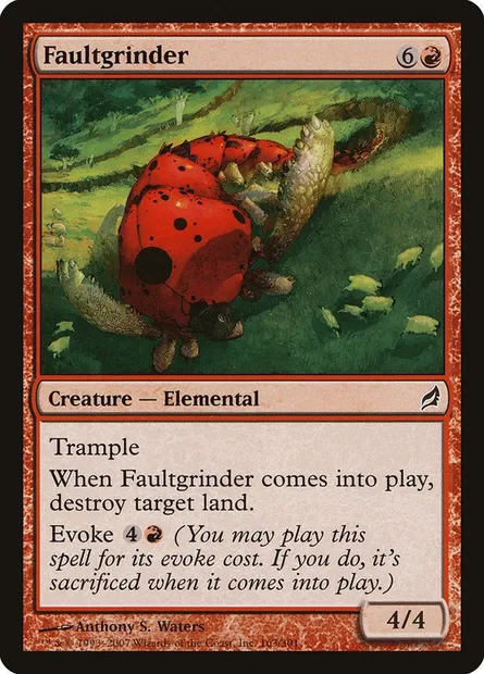 Faultgrinder, Magic card LRW 163 — Lorwyn set