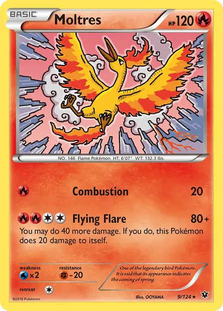 Moltres, Pokémon card FCO 9 — Fates Collide set