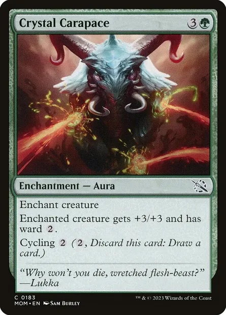 Crystal Carapace, Magic card MOM 183 — March of the Machine set