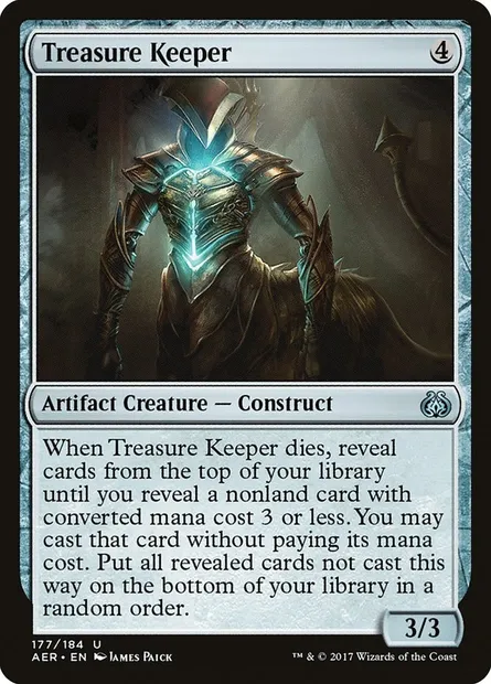 Treasure Keeper, Magic card AER 177 — Aether Revolt set