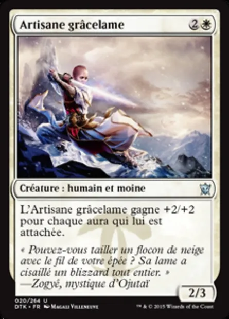Artisane grâcelame, carte Magic DTK 20 — extension Les Dragons de Tarkir