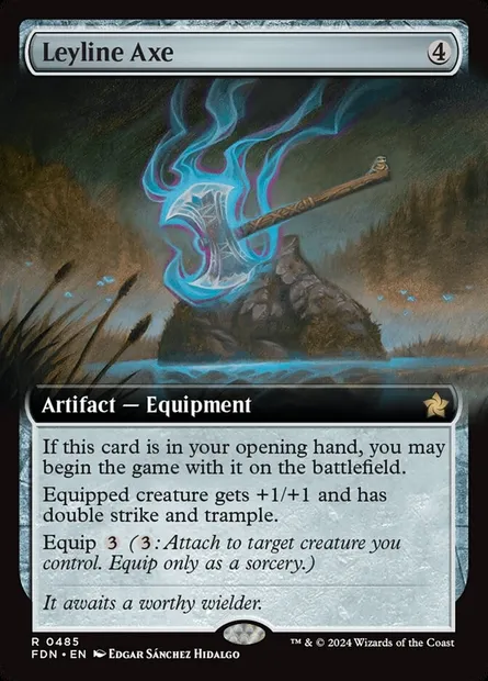 Leyline Axe, Magic card FDN 485 — Foundations set