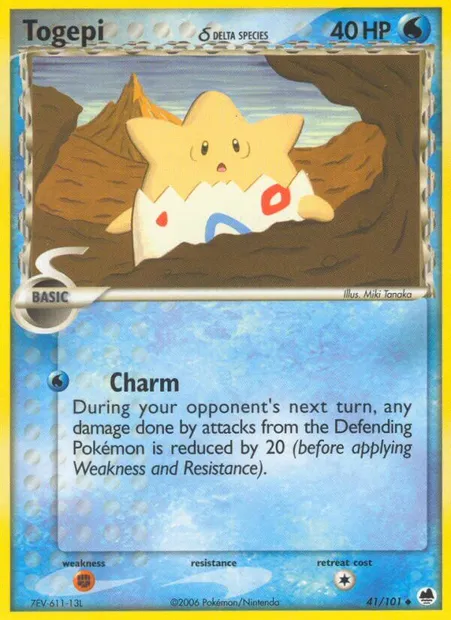 Togepi δ, Pokémon card DF 41 — Dragon Frontiers set