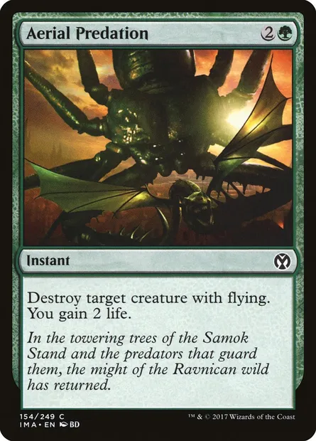 Aerial Predation, Magic card IMA 154 — Iconic Masters set