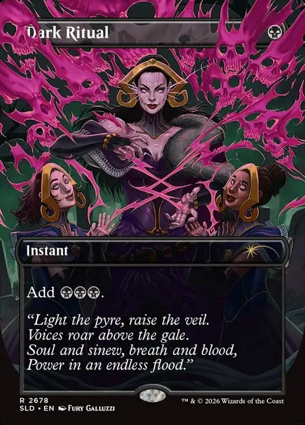 Messe noire, carte Magic SLD 2678 — extension Secret Lair Drop