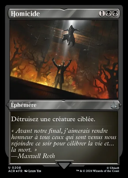 Homicide, carte Magic ACR 208 — extension Assassin's Creed