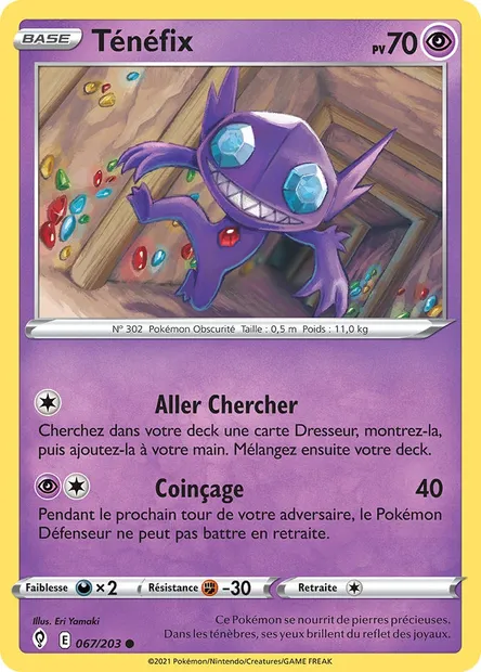 Ténéfix, carte Pokémon EVS 67 — extension Évolution Céleste