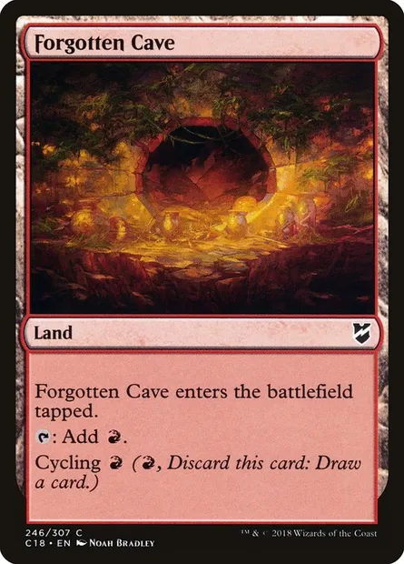 Forgotten Cave, Magic card C18 246 — Commander 2018 set
