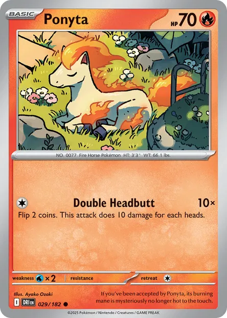 Ponyta, Pokémon card DRI 029 — Destined Rivals set