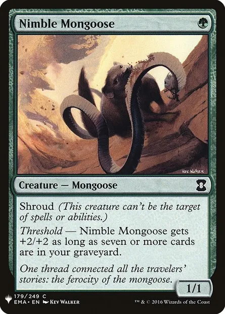 Nimble Mongoose, Magic card PLST EMA-179 — The List set