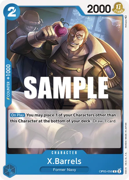 X.Barrels, carte One Piece OP05-056 — extension AWAKENING OF THE NEW ERA