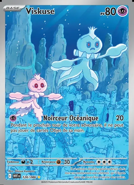 Viskuse, carte Pokémon WHT 126 — extension Flamme Blanche