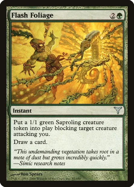 Feuillage immédiat, carte Magic DIS 85 — extension Discorde