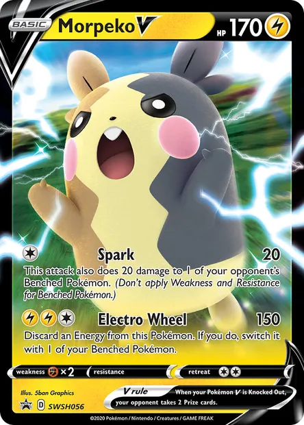 Morpeko V, Pokémon card SWSH 056 — SWSH Black Star Promos set