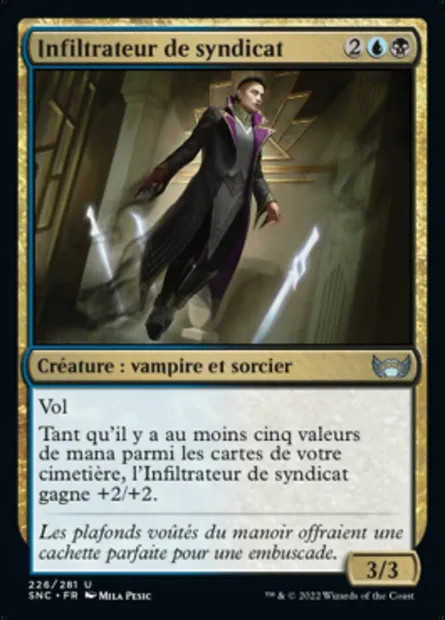 Infiltrateur de syndicat, carte Magic SNC 226 — extension Les rues de la Nouvelle-Capenna