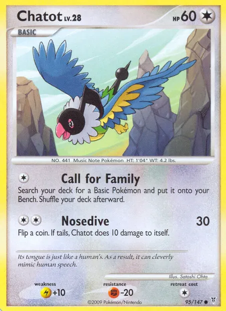 Chatot, Pokémon card SV 95 — Supreme Victors set