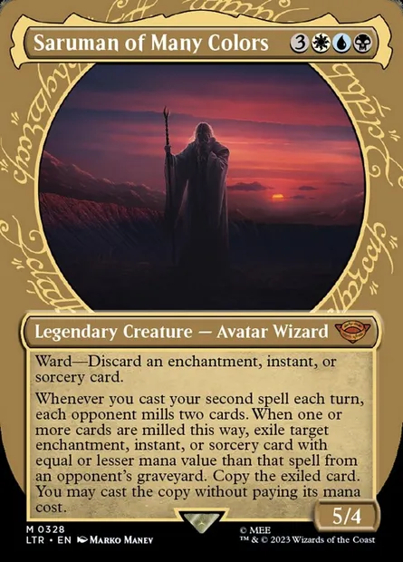 Saruman of Many Colors, Magic card LTR 328 — The Lord of the Rings: Tales of Middle-earth set