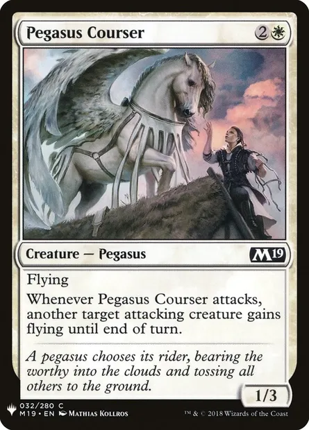 Pegasus Courser, Magic card PLST M19-32 — The List set