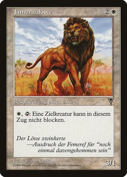 Jamuraan Lion, Magic card PMEI 1996-3 — Media and Collaboration Promos set