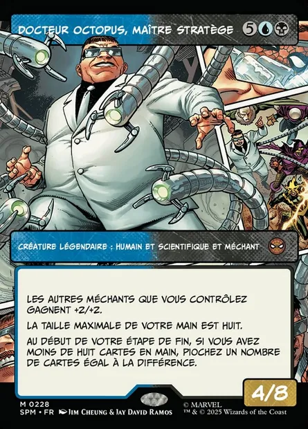 Docteur Octopus, maître stratège, carte Magic SPM 228 — extension Marvel's Spider-Man