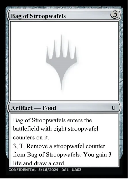 Bag of Stroopwafels, Magic card UNK UA03a — Unknown Event set