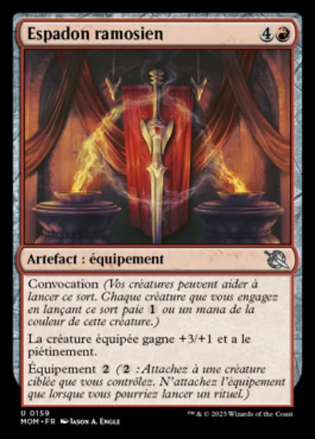 Espadon ramosien, carte Magic MOM 159 — extension L'invasion des machines