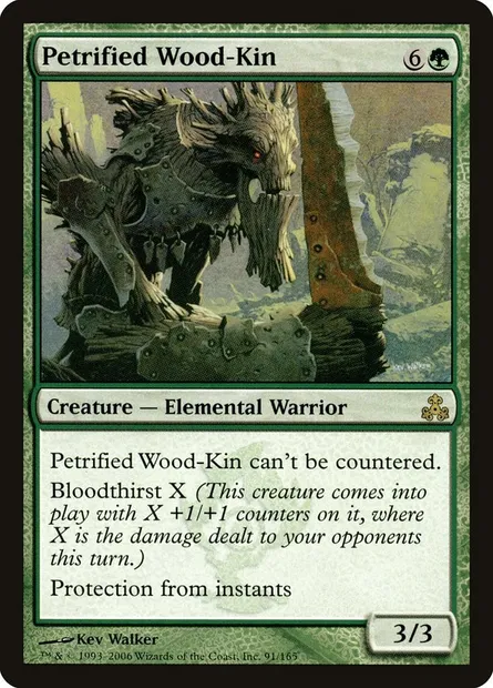 Petrified Wood-Kin, Magic card GPT 91 — Guildpact set