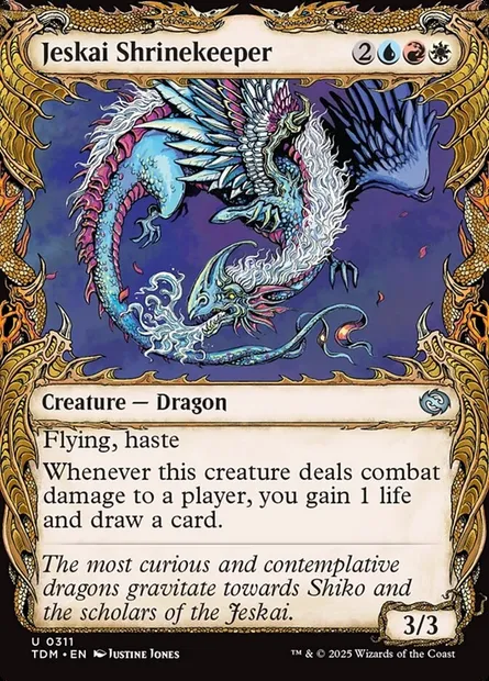 Jeskai Shrinekeeper, Magic card TDM 311 — Tarkir: Dragonstorm set