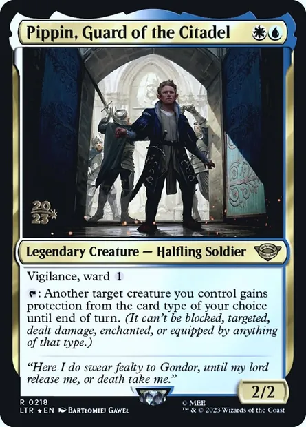 Pippin, garde de la Citadelle, carte Magic PLTR 218s — extension Tales of Middle-earth Promos