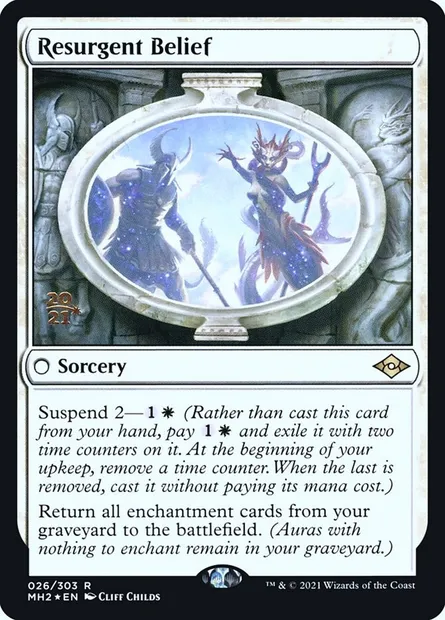 Résurgence de croyance, carte Magic PMH2 26s — extension Modern Horizons 2 Promos
