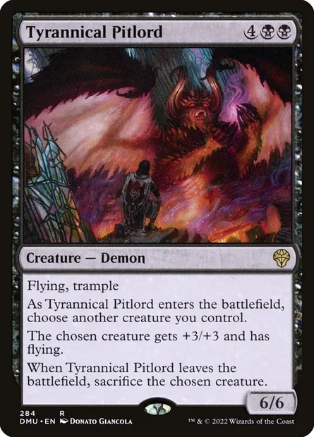 Tyrannical Pitlord, Magic card DMU 284 — Dominaria United set