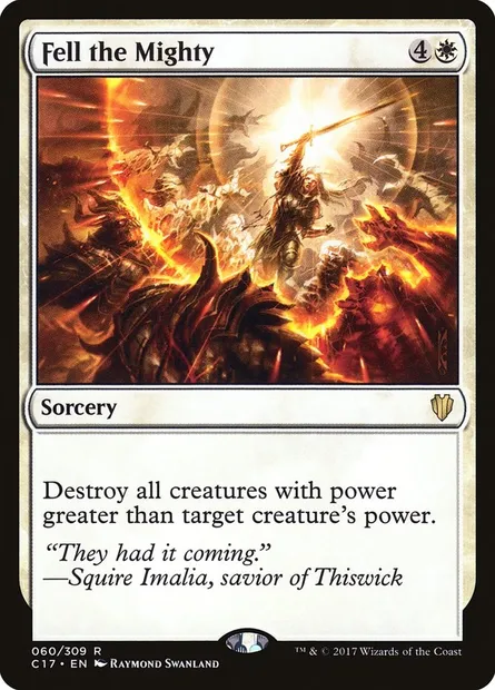 Fell the Mighty, Magic card C17 60 — Commander 2017 set