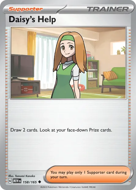 Daisy's Help, Pokémon card MEW 158 — 151 set