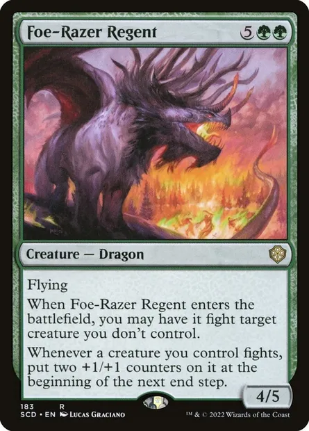 Régente rase-rival, carte Magic SCD 183 — extension Starter Commander Decks