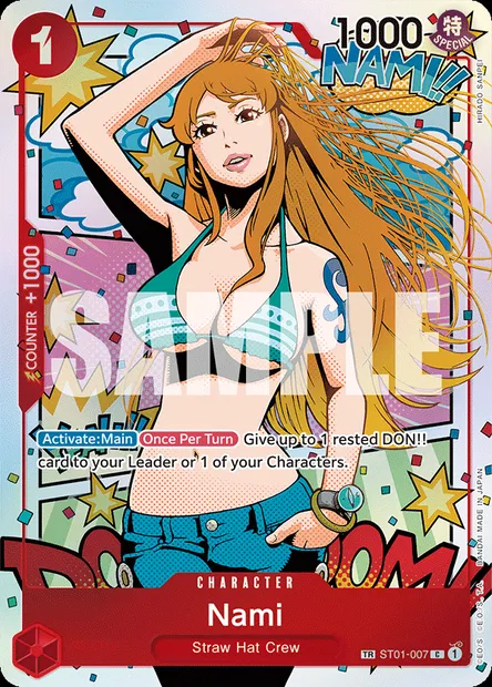 Nami, carte One Piece ST01-007 — extension Straw Hat Crew