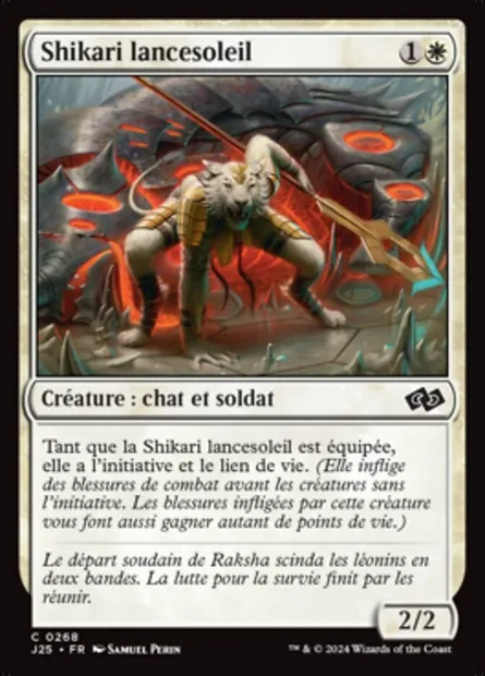 Shikari lancesoleil, carte Magic J25 268 — extension Foundations Jumpstart