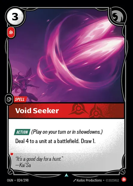 Void Seeker, Riftbound card OGN 024 — Origins set
