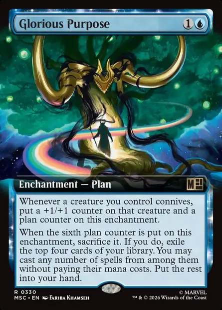Glorious Purpose, Magic card MSC 330 — Marvel Super Heroes Commander set