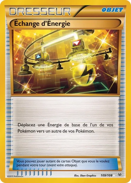Échange d'Énergie, carte Pokémon ROS 109 — extension Ciel Rugissant