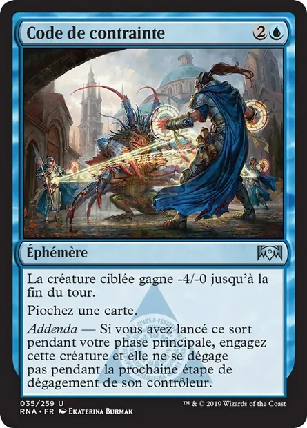 Code de contrainte, carte Magic RNA 35 — extension L'allégeance de Ravnica