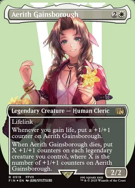 Aerith Gainsborough, Magic card FIN 519 — Final Fantasy set