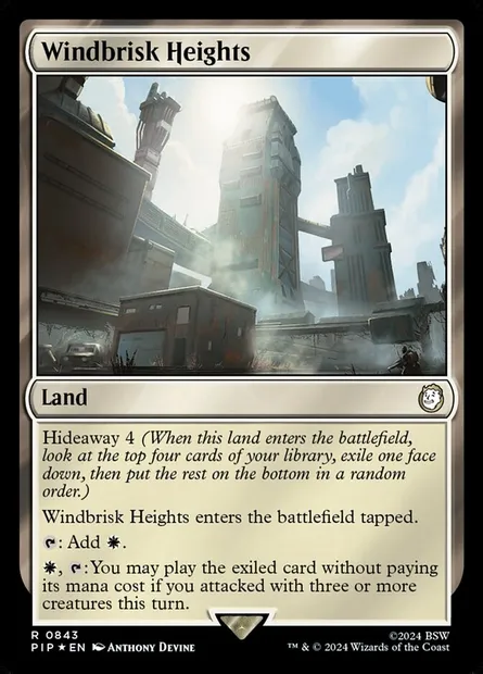 Hauts de Ventabrupt, carte Magic PIP 843 — extension Fallout